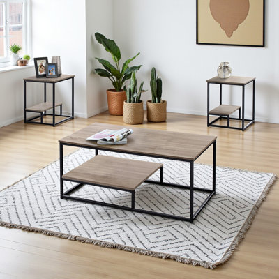 Tomasso 3pcs Coffee, Accent, End Table by 17 Stories