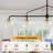 5 - Light Dimmable Sputnik Chandelier Modern Linear Chandelier Glass Chandelier For Kitchen Island