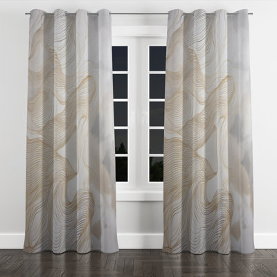 Silberman - Modern Blackout Grommet Curtain - 1 panel