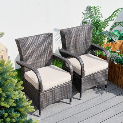 Chaise de salle à manger 2 pièces avec coussins Medea