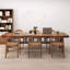 Bureau rectangulaire en bois massif brun noisette-108898105