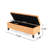 Stylish Button In Orange Velvet - Diamond Stitch, Wood, , 51.00"W X 17.56"D 17.2"H Modern And Wood For Extra Seating Orange,-312499025