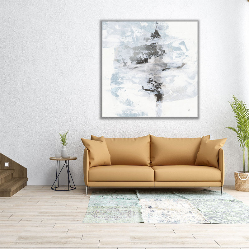 «Layered Th pensant I with Blue», reproduction d'art sur toile, H 12 po x l 12 po
