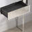 Berislav 33.46'' Glass Top Console Table
