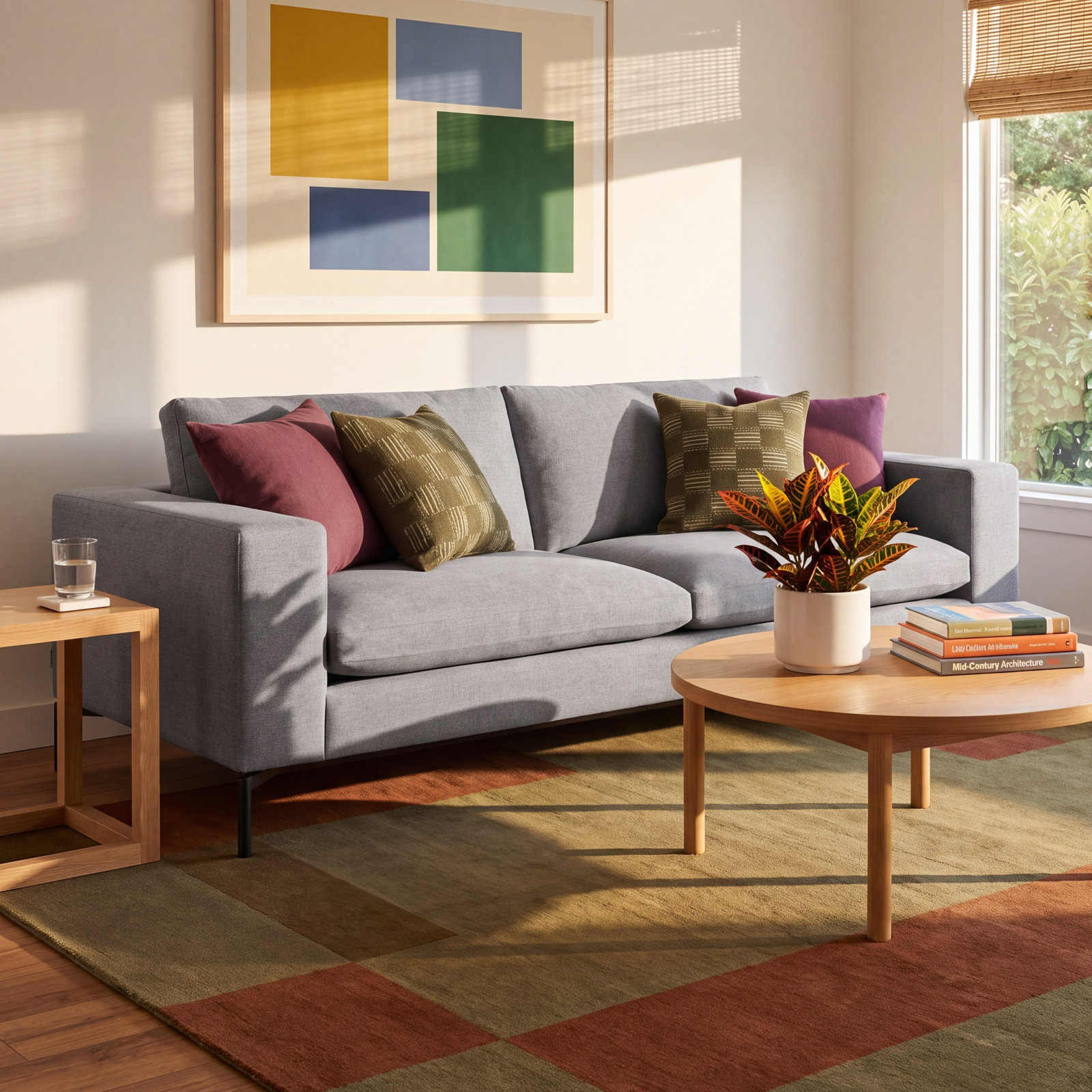 New Standard Upholstered Sofa, 32" H x 78" W x 35" D, Spitzer Gray 100% Polyester, Black