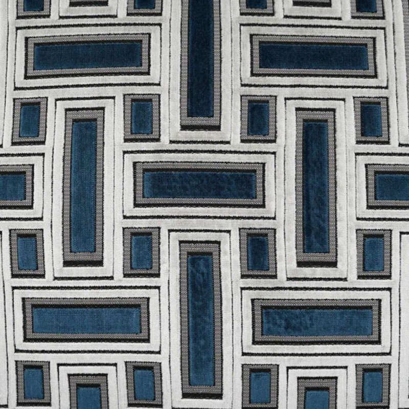 Brix Pillow Cover & Insert, Sapphire, Square 20"