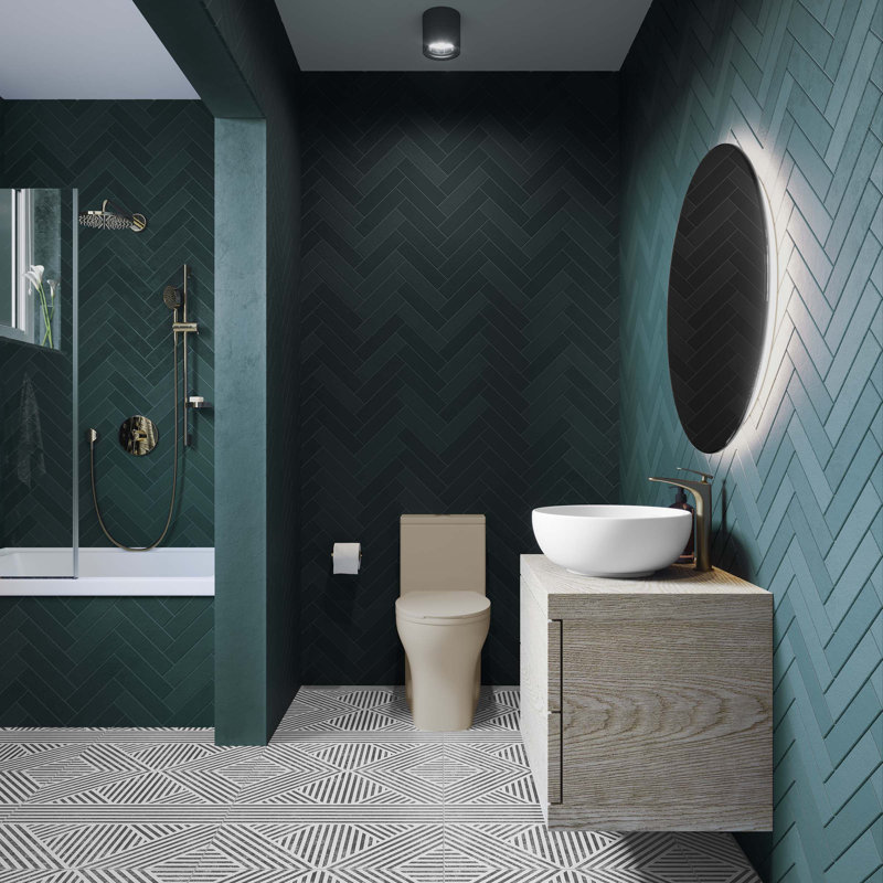 Sublime III One-Piece Round Toilet Vortex Dual-Flush 0.95/1.26 gpf, Bisque