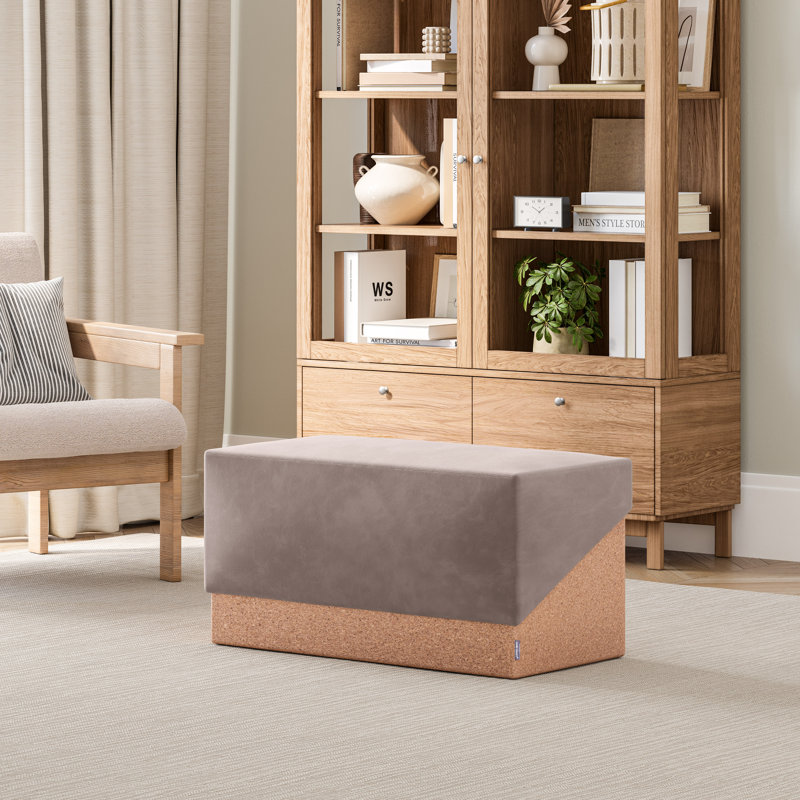 The Vineyard Cork Storage Trunk Ottoman, Taupe