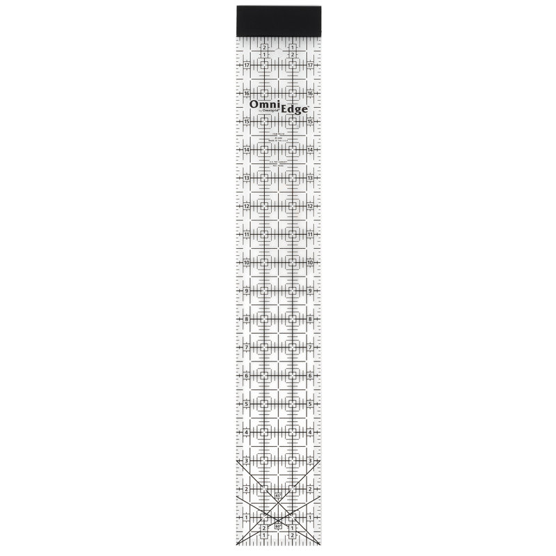OmniEdge 3" x 18" Rectangle Quilting Ruler with Removable Lip