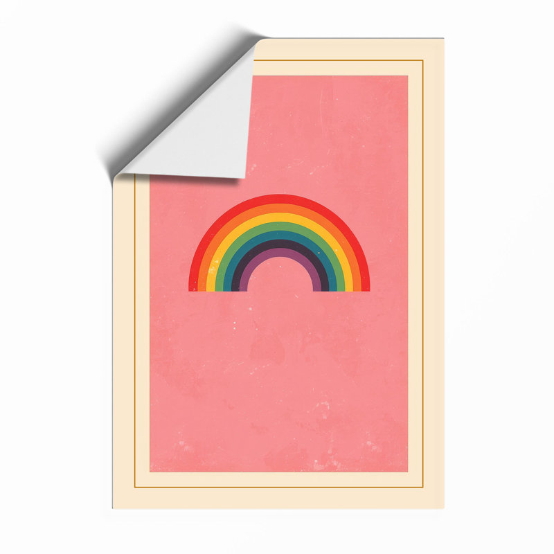Rainbow Arc Retro - Framed Print, Unframed, A2 - 59.4 x 42.0 cm