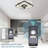 20" Cube Ceiling Fan with LED Light Kit, 3 Color Tone Dimmable Remote and App Control