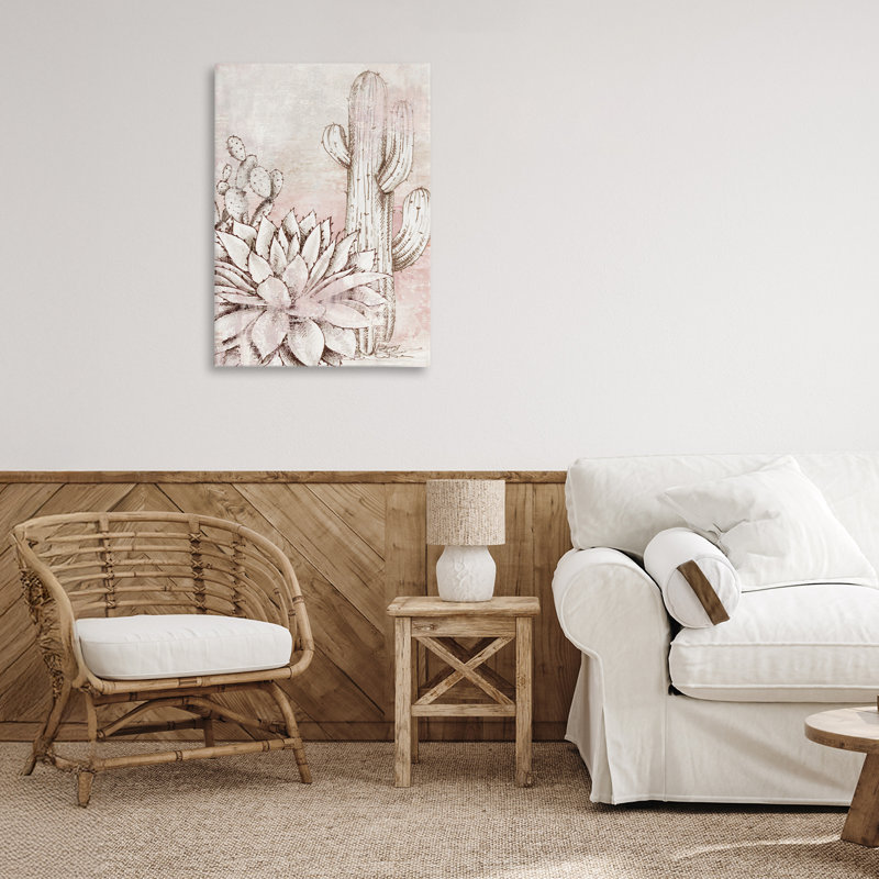 Toile botanique Oasis Guardians, design par Luna Mavis, H 24 po x l 16 po