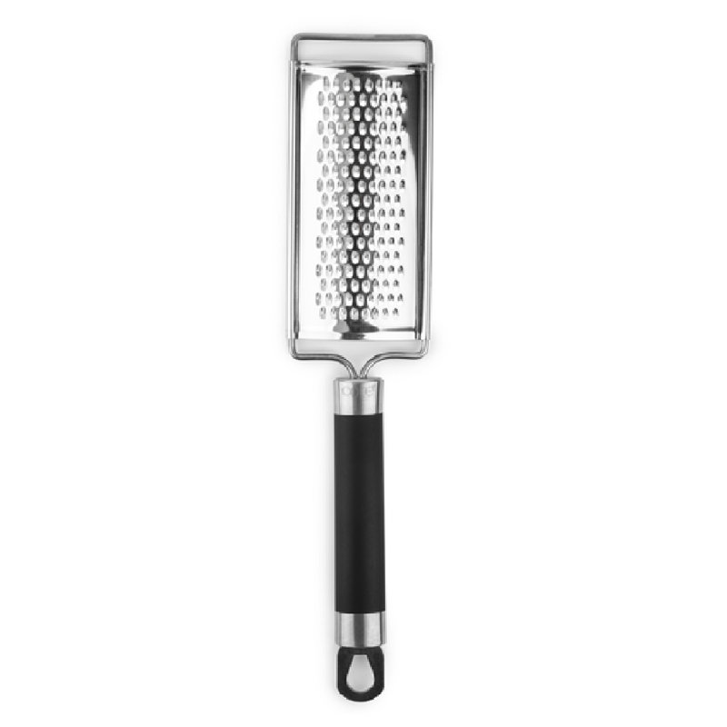 Core Kitchen Black and Silver Stainless Steel Flat Grater