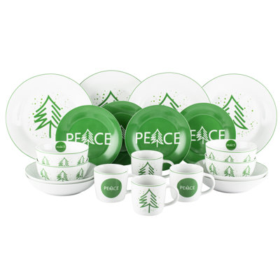 20PC PEACE TREE DINNER SET