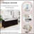 Storage Bench with 3 Shutter Doors-642893555