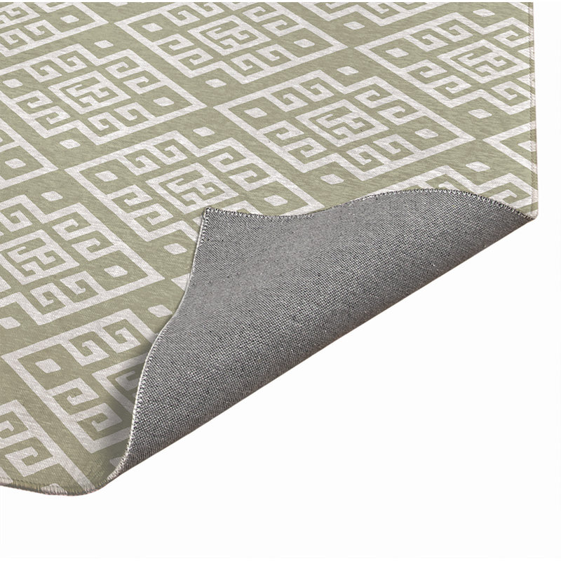 Tapis de cuisine Athana, Rectangulaire 3 pi x 5 pi, Sauge