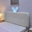 Lit rembourré en tissu avec lumière DEL et 4 tiroirs de rangement Boucle-1251111729-1251111740