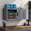 Armoire de rangement murale en métal pour le garage ou la cuisine