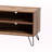 Nor Rustic 2-Open Shelf Oak Finished 1-Door Wood TV Stand, 19.84" H X 46.95" W X 15.36" D