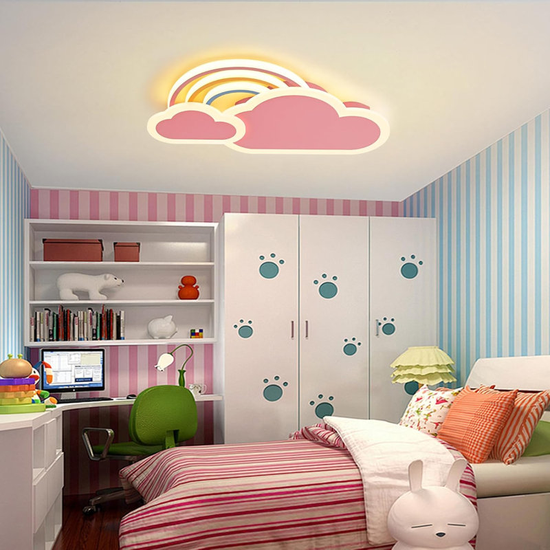 LED Flush Mount, Pink