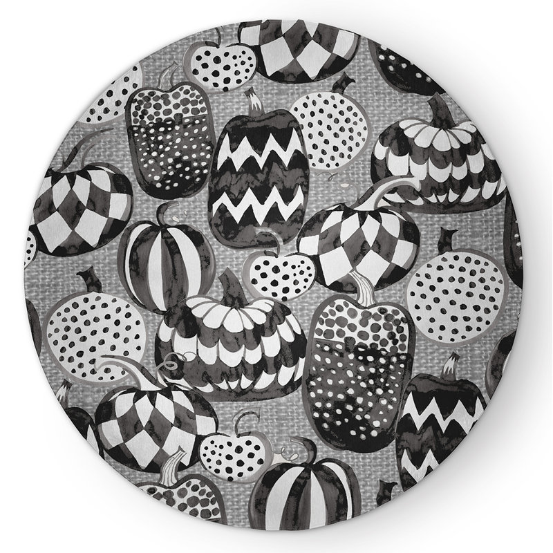 Francina Chenille Indoor Rug, Round 5'