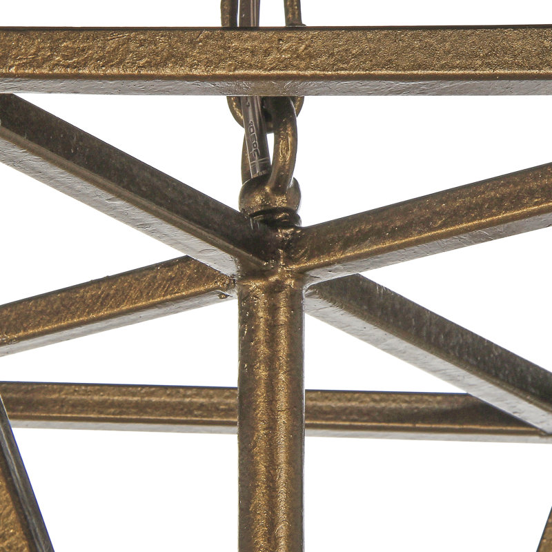 Ansley 4 - Light Lantern Geometric Pendant