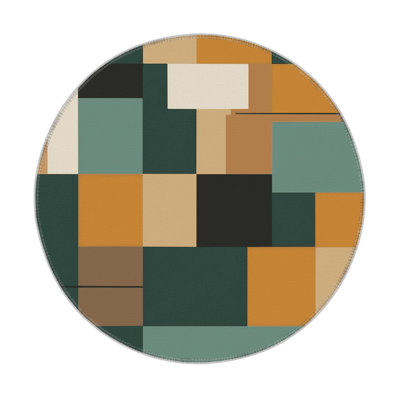 Abstract Blocks Indoor And Outdoor Area Rug
