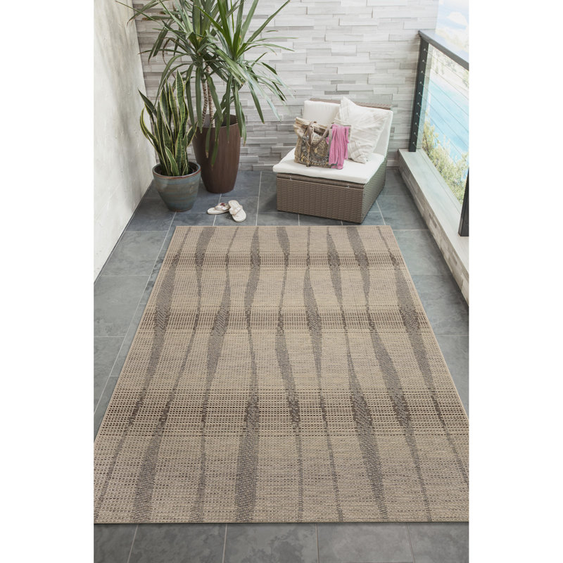 Tapis intérieur / extérieur Marjarie, Rectangle 3 pi 3 po x 4 pi 11 po