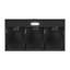 Hotte de cuisine convertible encastrable noire 80 CFM T-10552-4-CL Streamline avec filtres en maille, contrôle à bouton-poussoir, lumière DEL Streamline