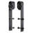 Gray Steel Single Door Barn Door Hardware Kit Standard Single