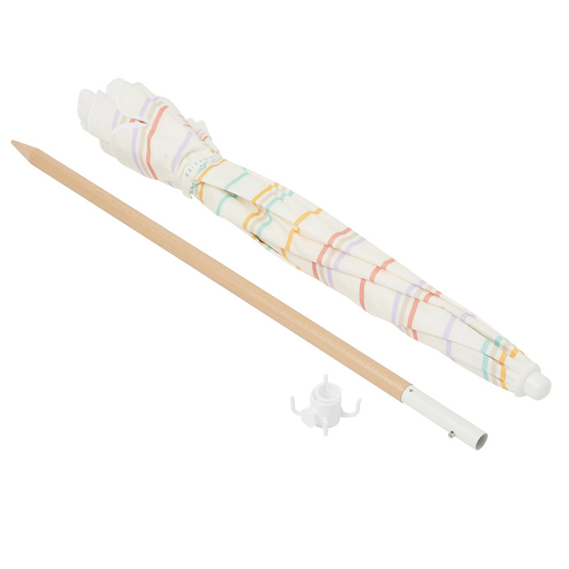 Sunnylife: Parasol de plage - Rio Sun Multi Stripe - Protection solaire UPF50