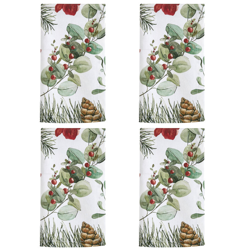 Ensemble de 4 serviettes de table The Holiday Aisle® Celebrate The Season