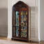 Vitrines en bois massif noisette + verre