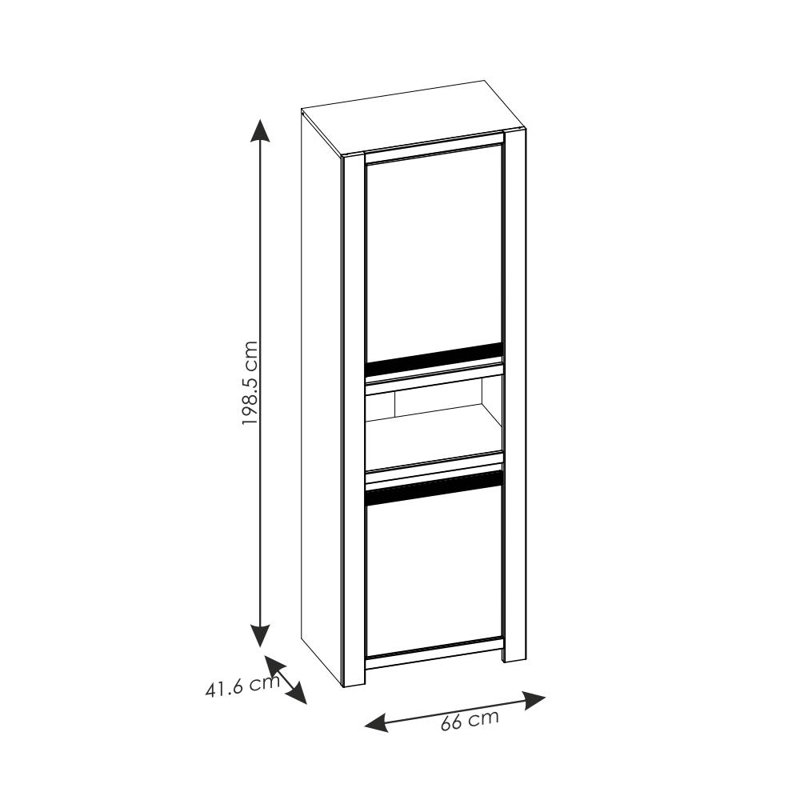 Belmont 2 Door Solid Wood Wardrobe