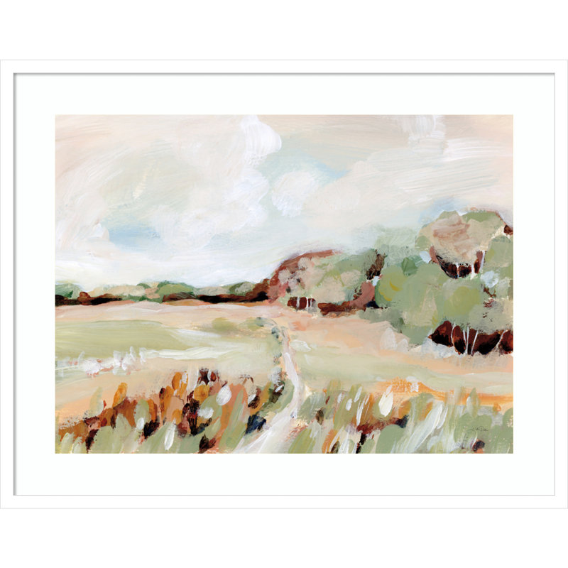 «Chanda Autumn Breeze», impression encadrée sur papier par Katrina Pete, H 26 po x l 33 po x P 1 po, Blanc