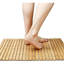 Ellsinore Rectangle Bath Mat Bamboo Roll Up Bath Duckboard Mat 40 X 60 cm Non-Slip Shower Mat 