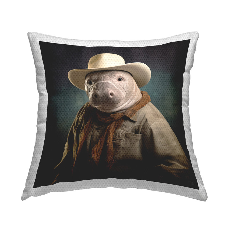 Coussin Cowboy Manatee