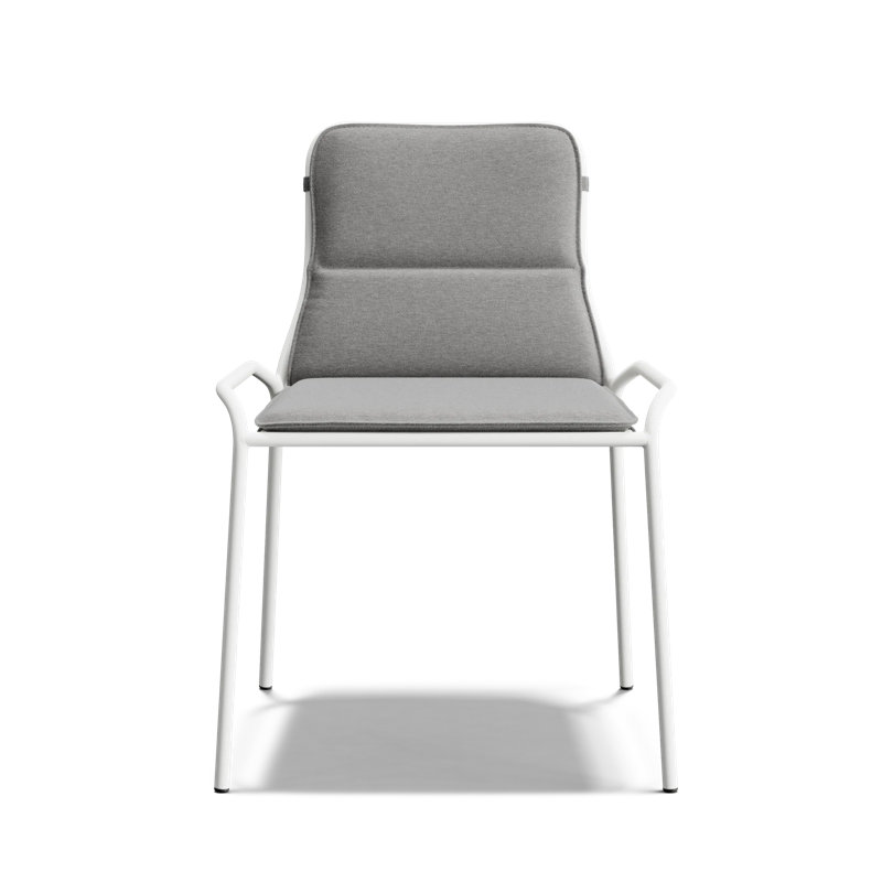 XY Outdoor Dining Side Chair, White