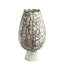 Crackled Footed Vase-Black Raku-50159165