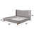 Melbourne Gray Chenille Queen Bed