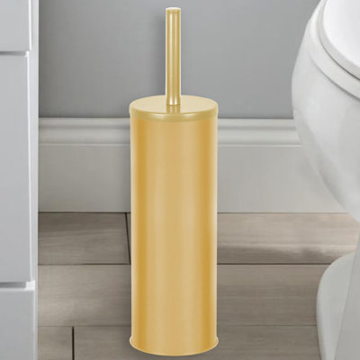Brosse de cuvette de toilette profonde et robuste avec support - Gommage durable - Nettoyants de toilette - Articles ménagers essentiels - Nettoyant pour salle de bain - Produits de nettoyage - Fournitures ménagères, gris mat