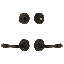 Nostalgic Warehouse Classic Rosette Entry Set with Fleur Lever-2101770886-2101770891-2080956988