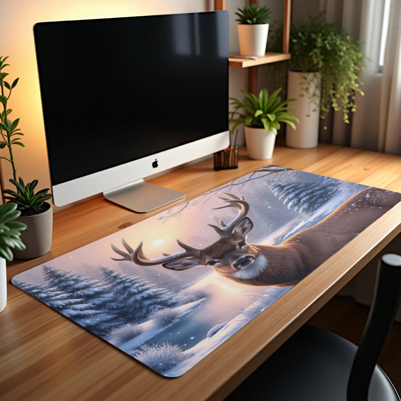 Polyester Desk Pad, 14.4x12.1