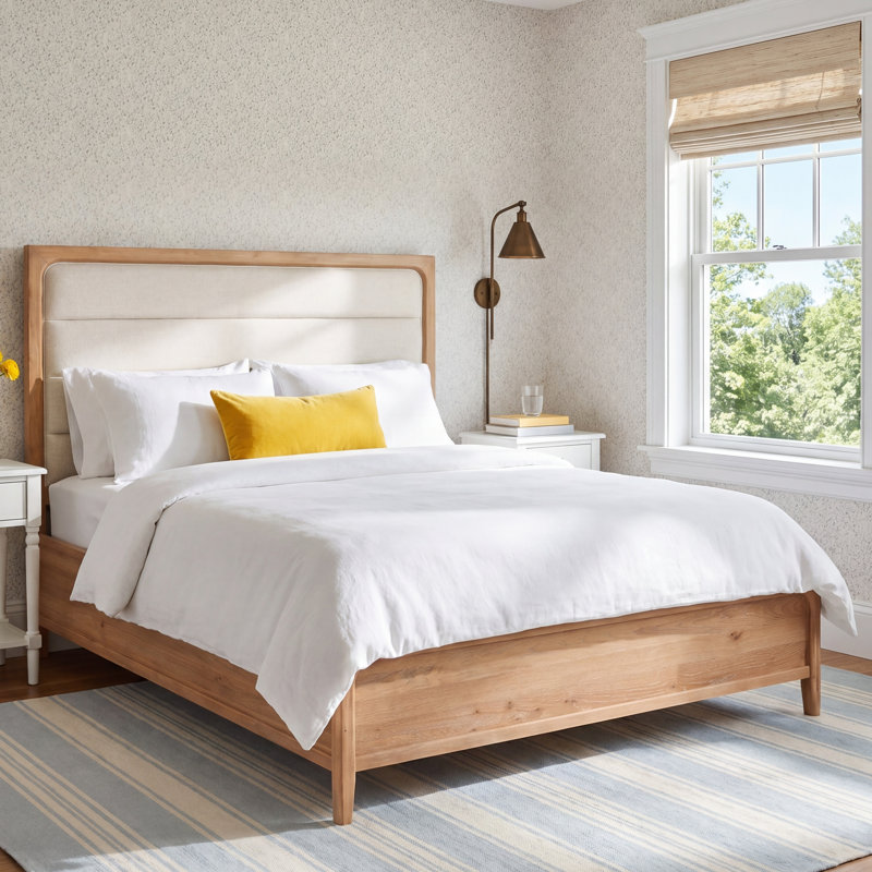 Rory Upholstered Panel Bed, King