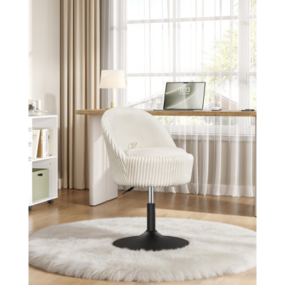 Vanity Chair with with Hidden Storage, Height Adjustable Dressing Table Chair, 360° Swivel with Backrest, Corduroy Dressing Table Stool for Bedroom