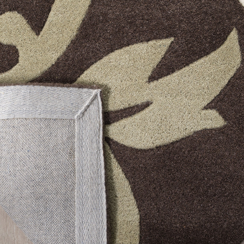 Avayah Soho Hand Tufted Wool And Viscose Floral Rug, Rectangle 2' x 3'