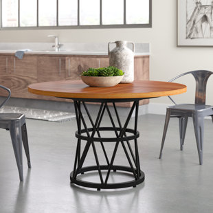 Azucena Round Metal Base Dining Table
