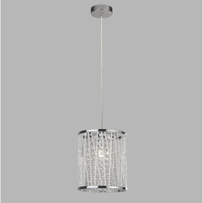 Zoie 1 - Light Chrome Cylinder Pendant