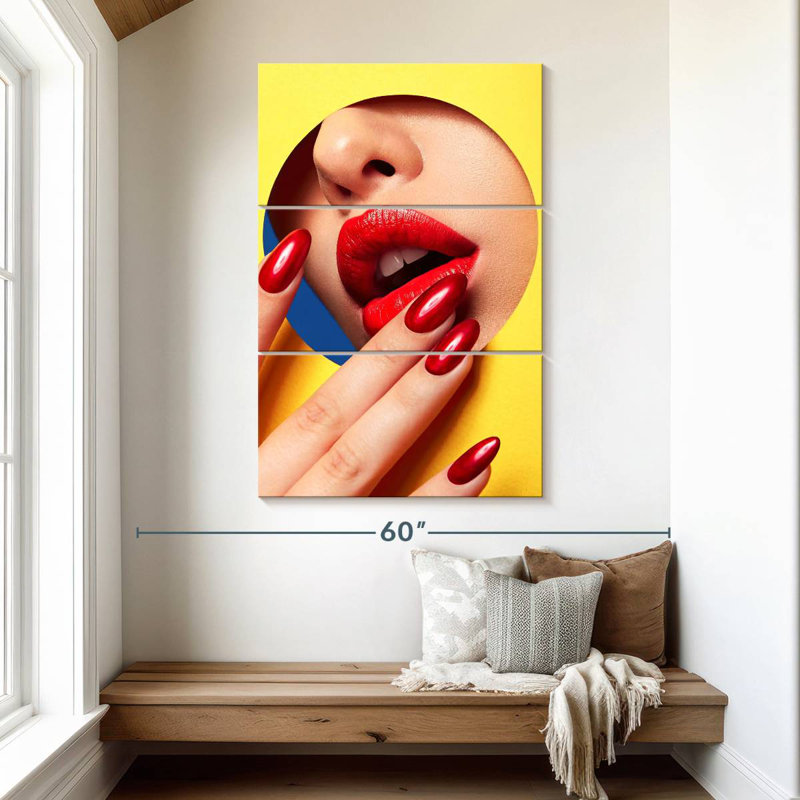Sexy Nails, 50" H x 32" W