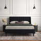 Helaina Upholstered Wingback Bed